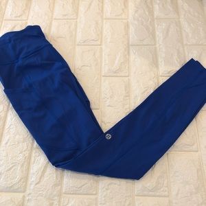 Blue Lululemon leggings size 4